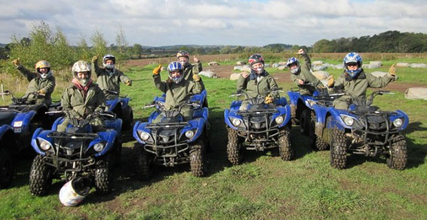 Image of quad bikers from Garlands