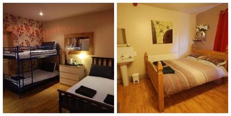 A couple of the rooms available at the hotel