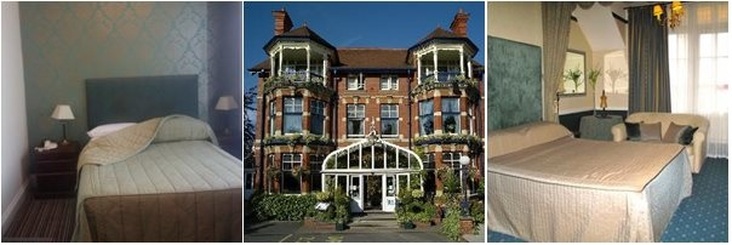The Regency hotel rooms and exterior
