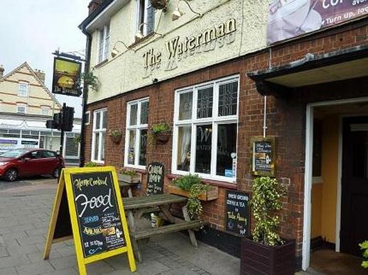 The entrance to The Waterman in Cambridge