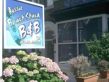 The entrance to the Aussie Beach Shack in Bridlington