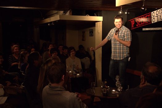 Comedian Jason Manford performing at the club